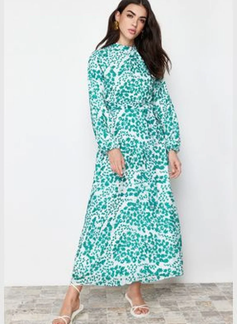 trendyol Floral Print Maxi Dress