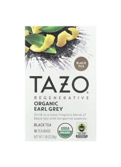 TAZO TAZO, Regenerative, Black Tea, Organic Earl Grey, 16 Tea Bags, 1.38 oz (39 oz)  - Image 1