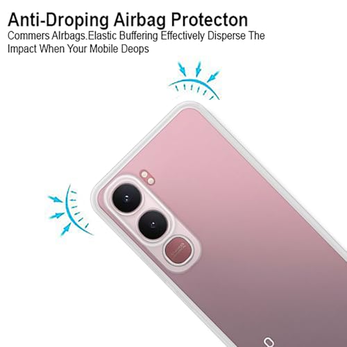 VIDO Transparent Back Case Cover for Vivo Y31 5G (Soft & Flexible & Camera Protection Back Case) - Image 2