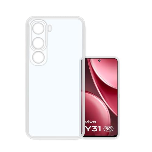 VIDO Transparent Back Case Cover for Vivo Y31 5G (Soft & Flexible & Camera Protection Back Case) - Image 1