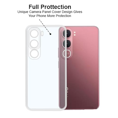 VIDO Transparent Back Case Cover for Vivo Y31 5G (Soft & Flexible & Camera Protection Back Case) - Image 4