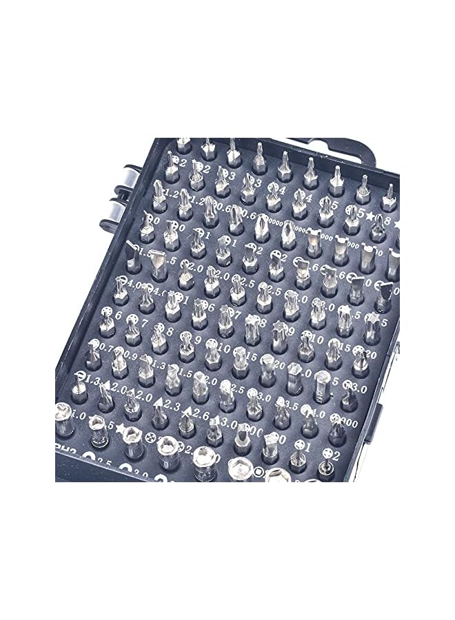 PROMASS promass Mini Precision Screwdriver Set, 115 in 1 Magnetic Screwdriver Bit Kit, Multi-Function Stainless Steel Professional Repair Tool Kit for Phone, Laptop, PC, Glasses, Electronics (Grey)  - Image 2