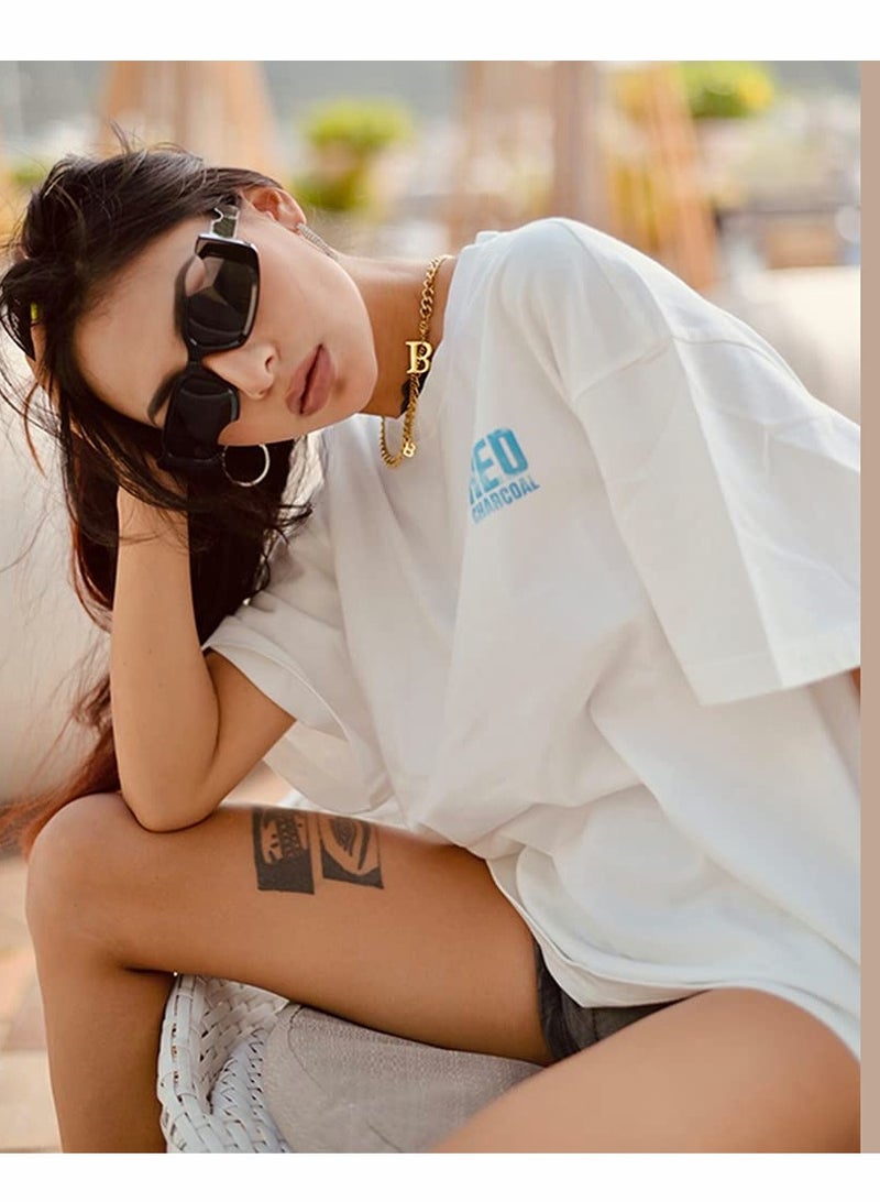 Zikra Sunglasses for Women, Irregular Small Rectangle Women Vintage Punk Sun Glasses UV Protection Suitable and Girls (Black) - Image 3