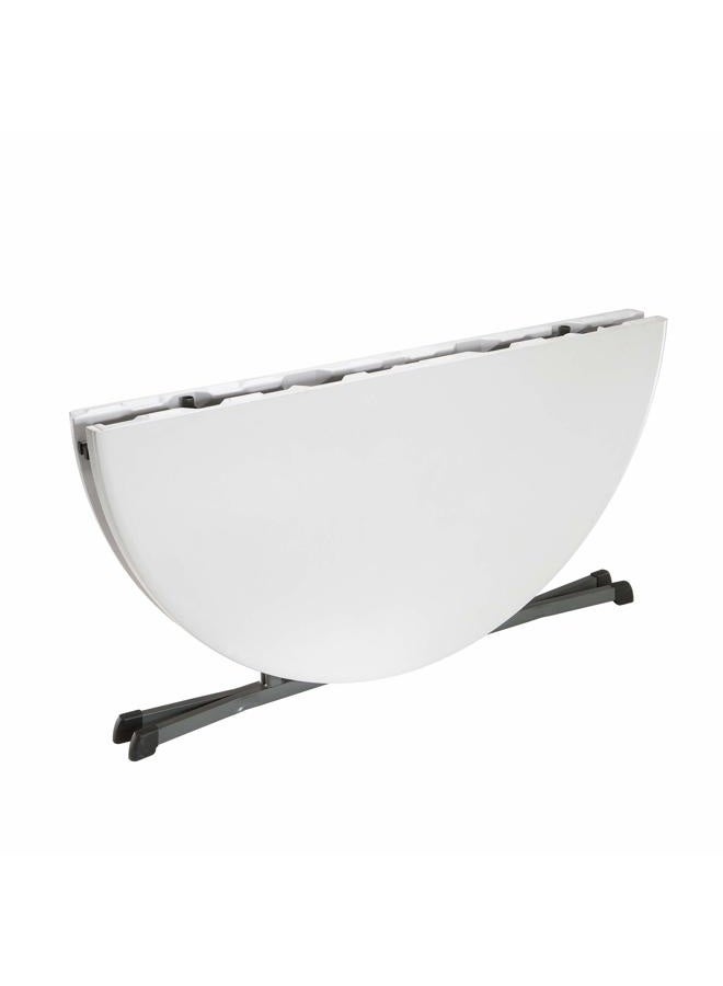 Lifetime 60 Inch, Round Commercial, Fold-in-Half Table,10 Year Limited warranty, White Granite Colour, LFT-5402 - Image 3