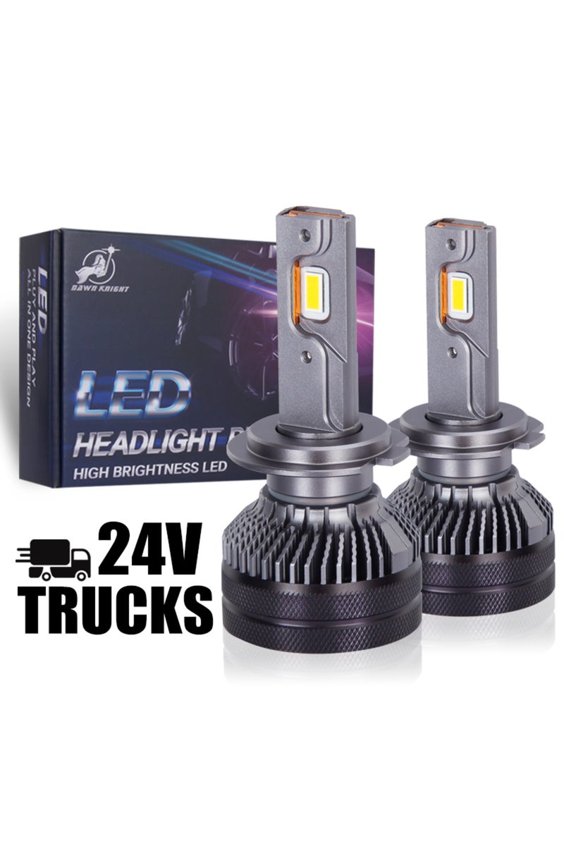erorex H7 12V-60V 6000K DAWN KNIGHT K5C 24V H7 H4 H1 LED Truck Light Bulb H11 4300K 6000K 110W 24V Led Head - Image 1