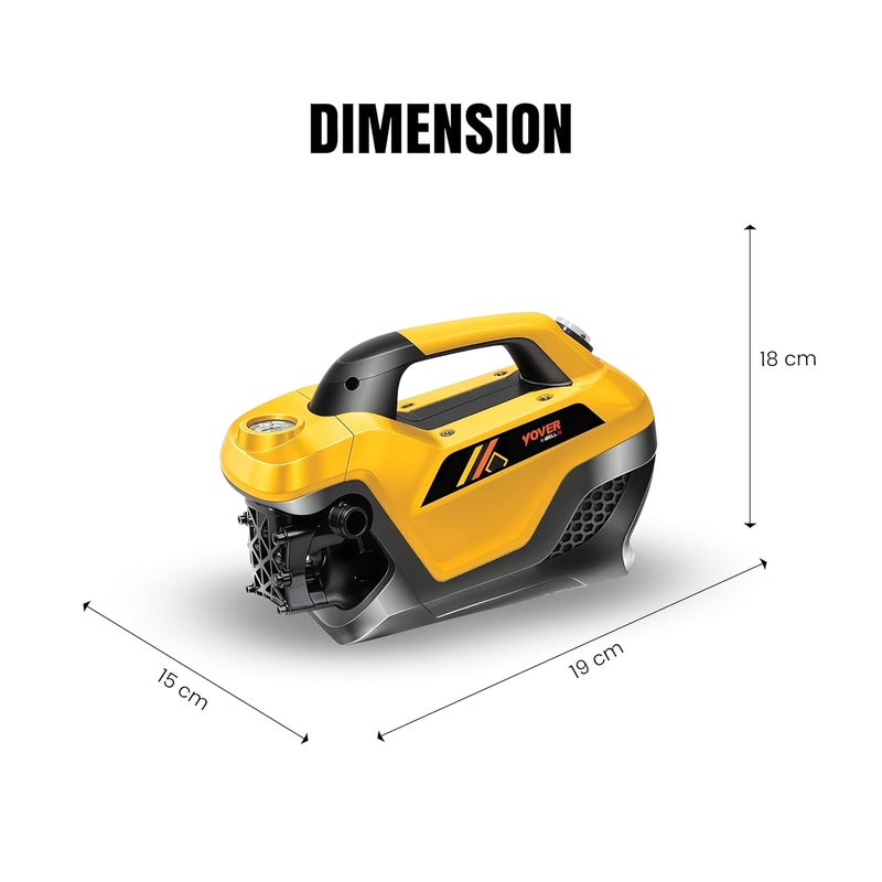 IBELL YO2800 High Pressure Washer 2800W Induction Motor 240 Bar Car Washer High Pressure Gun 12 LMin Flow 8M Hose Portable Pressure Washer for Car Bike Home Outdoor Cleaning - Image 5