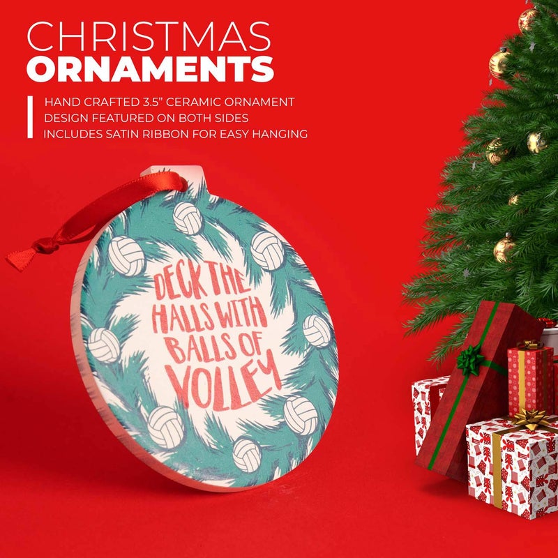 تشاك توك سبورتس Chalktalksports الكرة الطائرة الدائرية زخرفة السيراميك | سطح القاعات مع كرات من التسجيل - Image 3