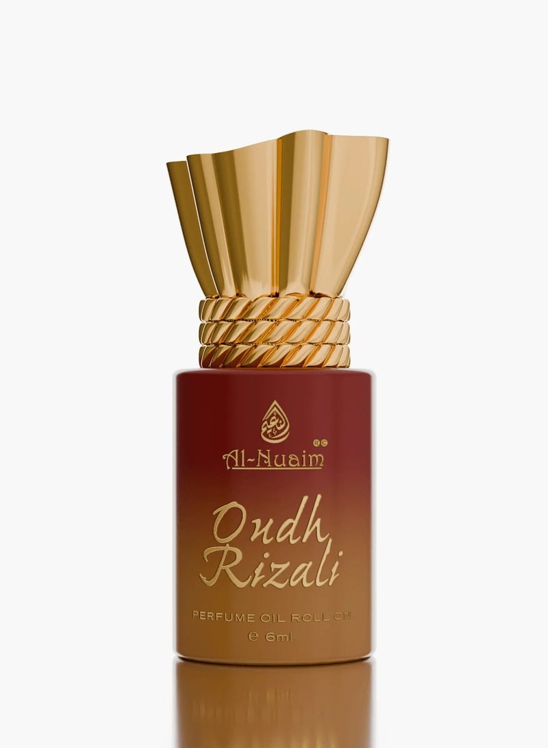 Al Nuaim Al-Nuaim Tohfa Series Oudh Rizali Attar Roll-On Perfume Oil for Women & Men (Unisex) – 6ml | Alcohol-Free Long Lasting Oud & Rose Concentrated Ittar | Pocket Size Arabic Fragrance for Daily Wear & Prayer - Image 2