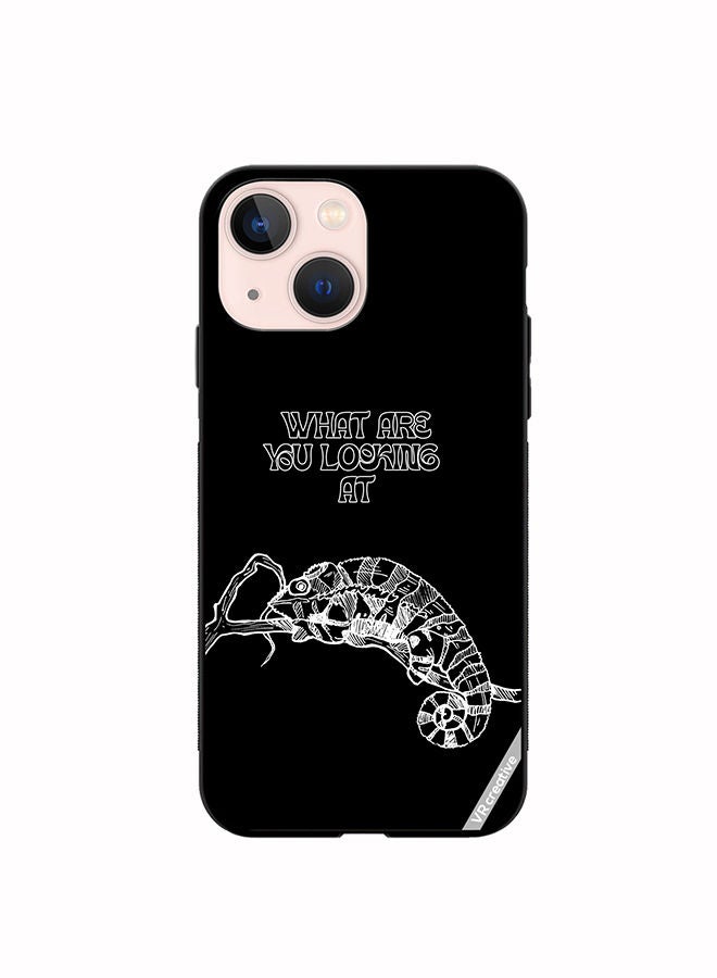 Protective Case Cover For Apple iPhone 14 Plus Sleeping Chameleon Design Multicolour