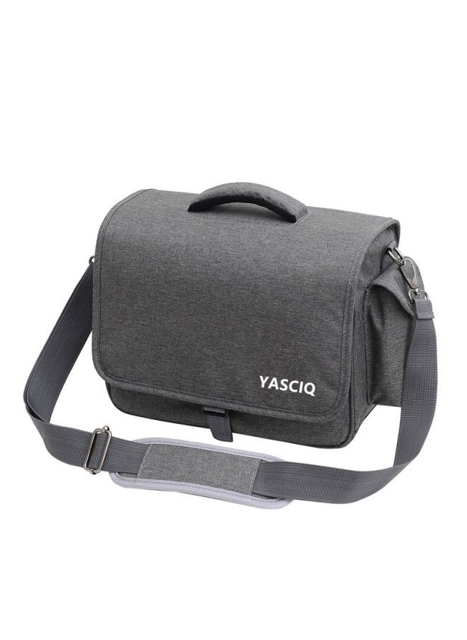 Generic DSLR Camera Bag Double Shoulder Camera Bag Portable Suitable For Canon For sony Professional Multifunctional Micro Single Portable Backpack-Color:dark Gray Big Upgrade Plus Belt  - Image 1