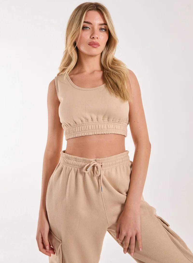 Pink Vanilla Cropped Lounge Bralette