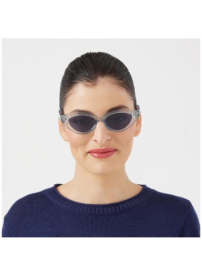 بلاك أوت نظارات شمسية نسائية بلاك آوت أوه ناتوريل بتصميم قطة مع حماية من الأشعة فوق البنفسجية (أزرق، أزرق) - Image 4