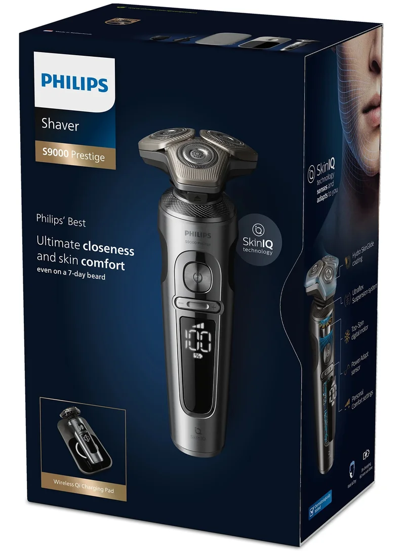 Philips Shaver S9000 Prestige Wet & Dry Electric shaver with SkinIQ SP9871/22