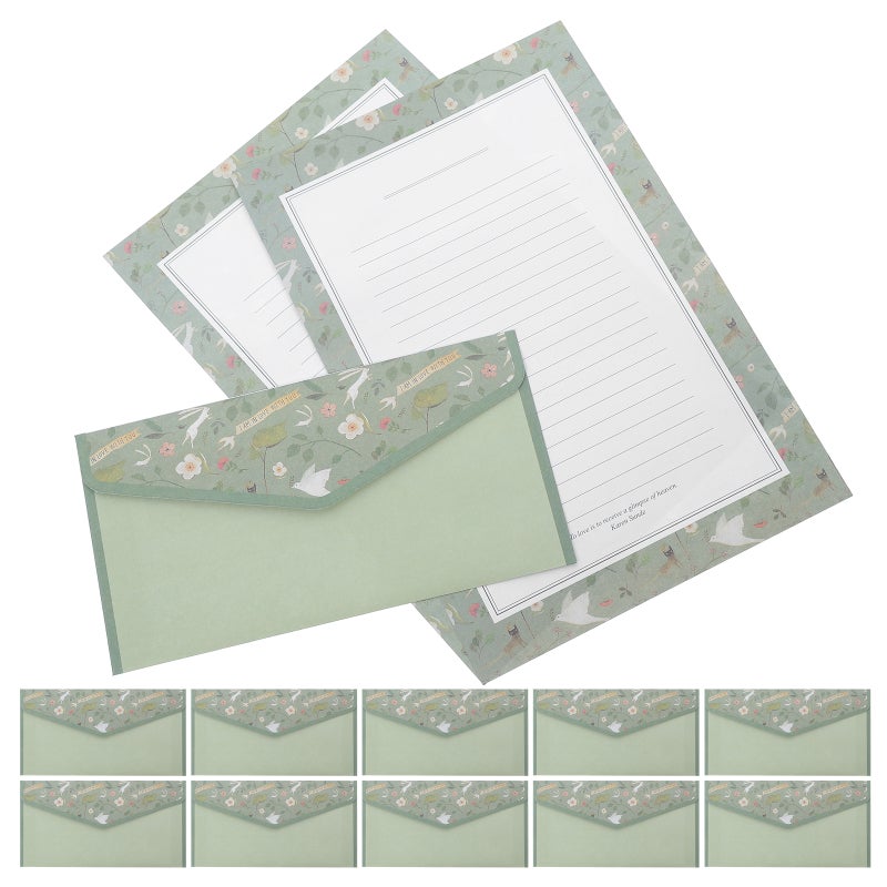 Lined Stationery Writing Paper, Ideal for Letter Writing and Invitations, Elegant Design - Image 3