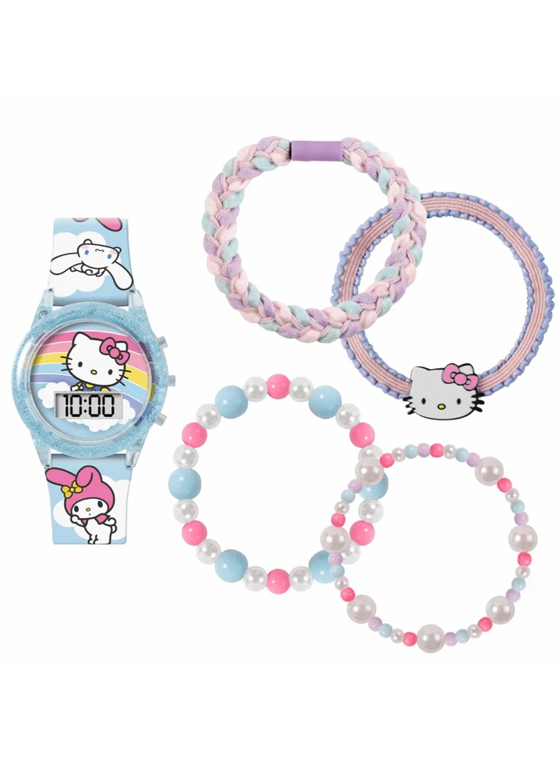 ديزني طقم ساعة رقمية وسوار Hello Kitty - HK50255