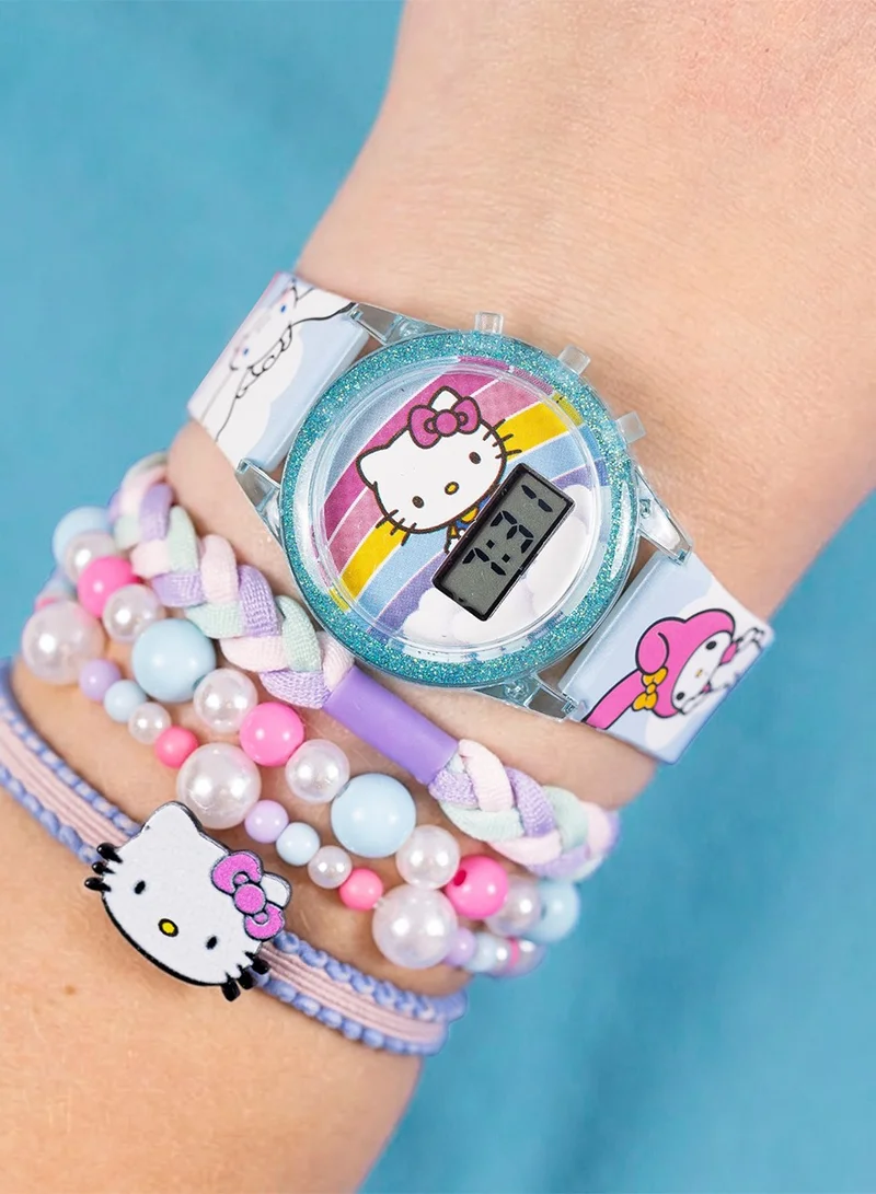 Disney  Hello Kitty Digital Watch And Bracelet Set - HK50255 for Women | Best Price UAE