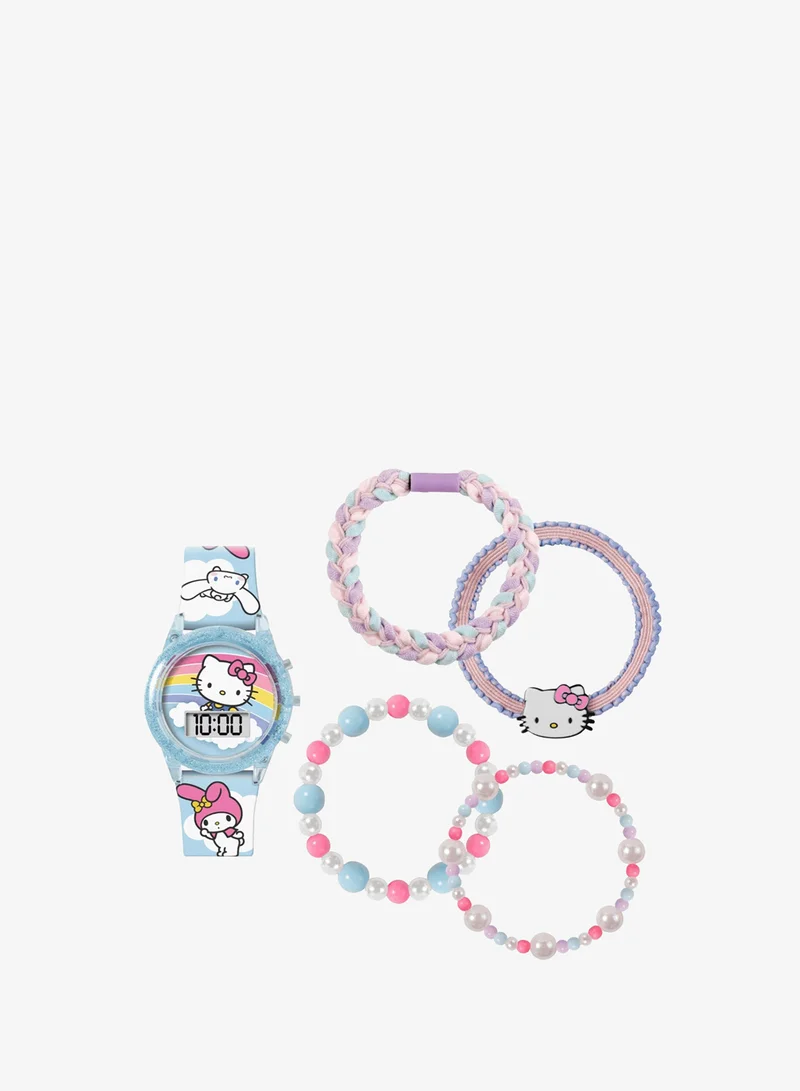 ديزني طقم ساعة رقمية وسوار Hello Kitty - HK50255