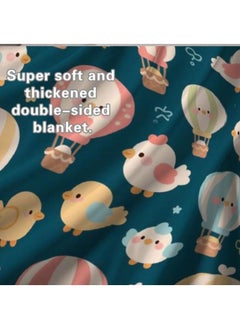 General Baby and children's cartoon flannel thin blanket (warm and comfortable, suitable for sleep, games) 70cm*100cm - 342  - Image 1