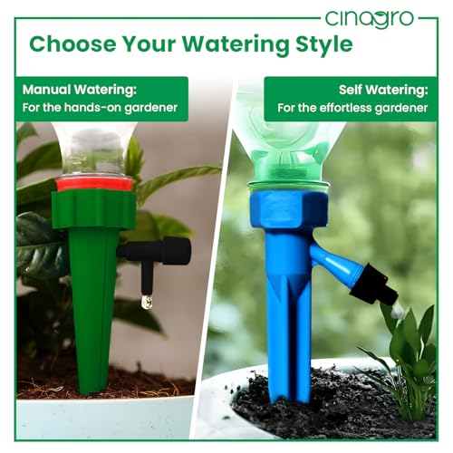 Cinagro (Pack of 6) Drip Irrigation kit for Home Garden, Self-Watering Spikes, Drip Spikes for Plants, Home Garden, Automatic Plant Watering Devices - Image 4