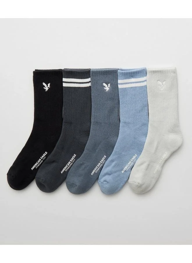 American Eagle AE Crew Socks 5-Pack