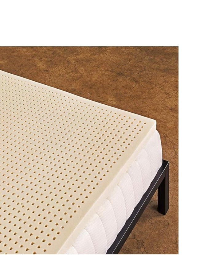 زابروس اللاتكس الطبيعي العضوي لوح للمراتب او لباد – راحة فاخرة، تخفيف الضغط ودعم فائق – بسماكة 2.5 سم، نوم أكثر برودة، صديقة للحساسية – أحجام متوفرة - Image 3