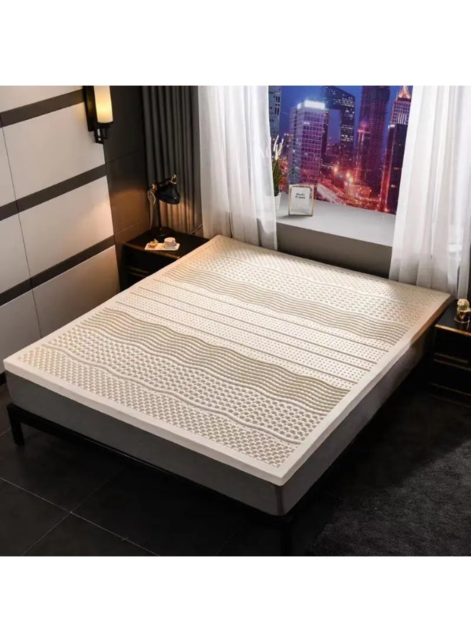 زابروس اللاتكس الطبيعي العضوي لوح للمراتب او لباد – راحة فاخرة، تخفيف الضغط ودعم فائق – بسماكة 2.5 سم، نوم أكثر برودة، صديقة للحساسية – أحجام متوفرة - Image 1