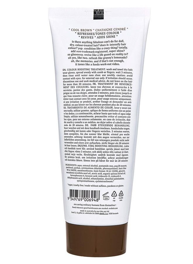 EVO Fabuloso - Cool Brown Color Boosting Treatment - Color Care Conditioner for Color-Treated Hair - Helps Maintain Color Depth, Tone & Shine - 220ml / 7.5fl.oz  - Image 1