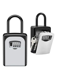 Generic Key Lock Box Wall Mounted, Portable Lock Box for House Key, 5 Key Capacity, Weatherproof Resettable Code House Key Safe Security Lock Box for Indoor, Outdoor, Garage, Garden, Store  - Image 1