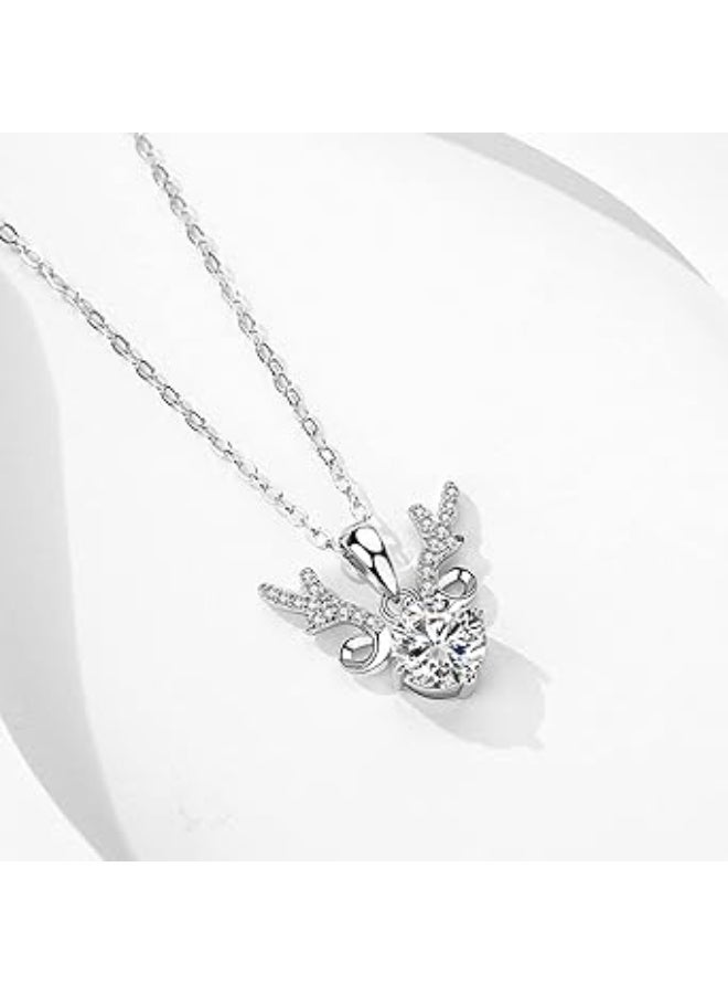 رونق سلسلة استانلس لون فضي غزال رقيقة  مرصعة بالألماس/الزركون - هدية مثالية للنساء والفتيات  _ سلسلة _سلسلة نسائية _ اكسسوارات حريمي - اكسسوارات حريمي استانلس - مجوهرات ـ اكسسوارات ـ شي إن - Image 1