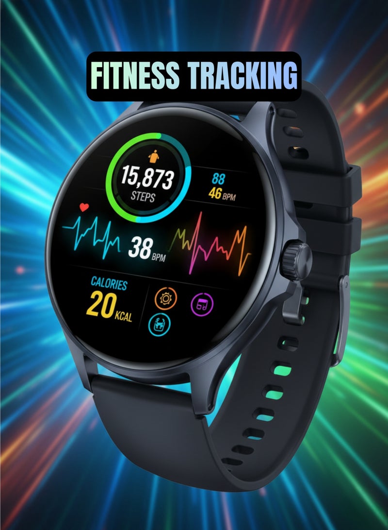 WISME X57 Smart Watch 3+1 Straps Waterproof AMOLED Display Bluetooth Calling Fitness Tracker Android iOS - Image 5