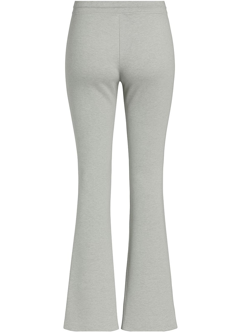 STITCHED INTERLOCK BELL BOTTOM TROUSERS Grey L