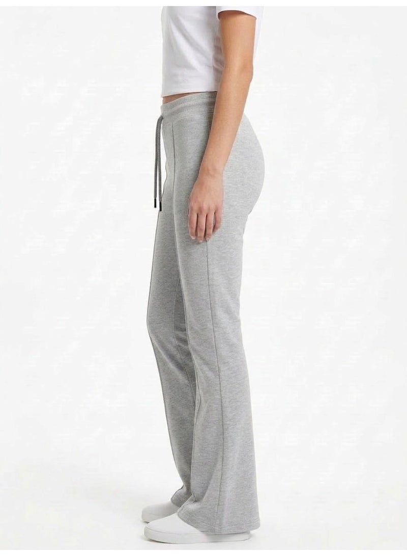 Soft Steps Women’s Cotton Wide-Leg Pants for Daily Wear – Soft & Comfortable –Grey– Size L - Image 2
