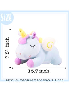 14in Giant Unicorn Plush Toy – Soft Hugging Pillow, Cute Kawaii Plushie for Kids & Adults, Fluffy Cuddly Cushion, Sleeping Pillow, Large Stuffed Animal, Gift for Girls, Boys, Nursery & Room Decor - pzsku/Z12A2E4C10F329063182AZ/45/_/1740984182/505481d4-199e-4c60-87ff-7487dbd8d9a4