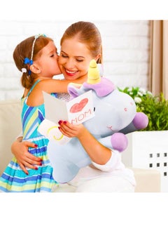 14in Giant Unicorn Plush Toy – Soft Hugging Pillow, Cute Kawaii Plushie for Kids & Adults, Fluffy Cuddly Cushion, Sleeping Pillow, Large Stuffed Animal, Gift for Girls, Boys, Nursery & Room Decor - pzsku/Z12A2E4C10F329063182AZ/45/_/1740984222/804ea065-35c7-42fb-949c-aef15e24b16a