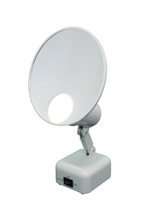 Floxite Atuio 15X Supervision Magnifying Mirror Light Dove White  - Image 1