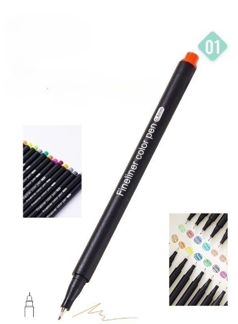 Huitich Fineliner Color Pen Set - 36 Colors (0.4mm) - Image 2