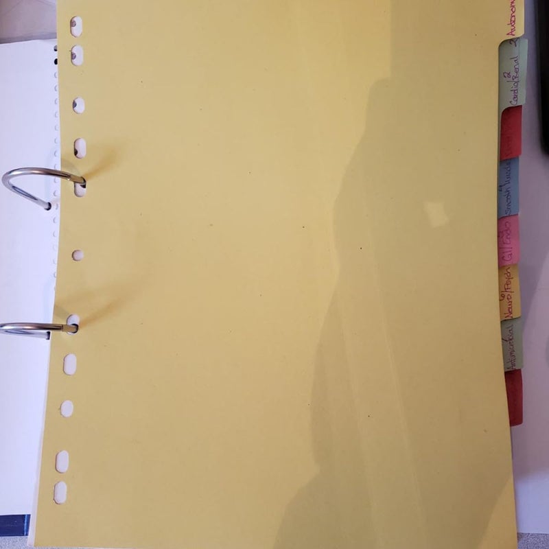 A4 Multicolor Index Dividers Tabs 12 Page Blank Organizer For Ring Binder - Image 5