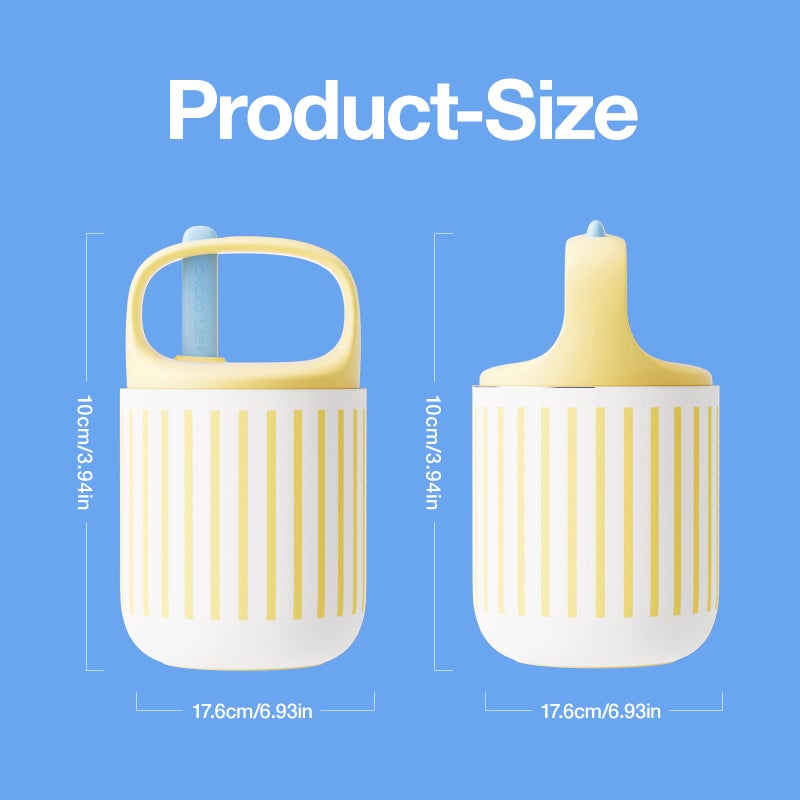 CHAKO LAB Food Jar 15 oz | Stainless Steel Vacuum Insulated for Hot Food and Cold Food | Wide Mouth Leak Proof Lunch Storage for Smoothie Bowl, Soup, Yogurt(Yellow and White) - Image 4