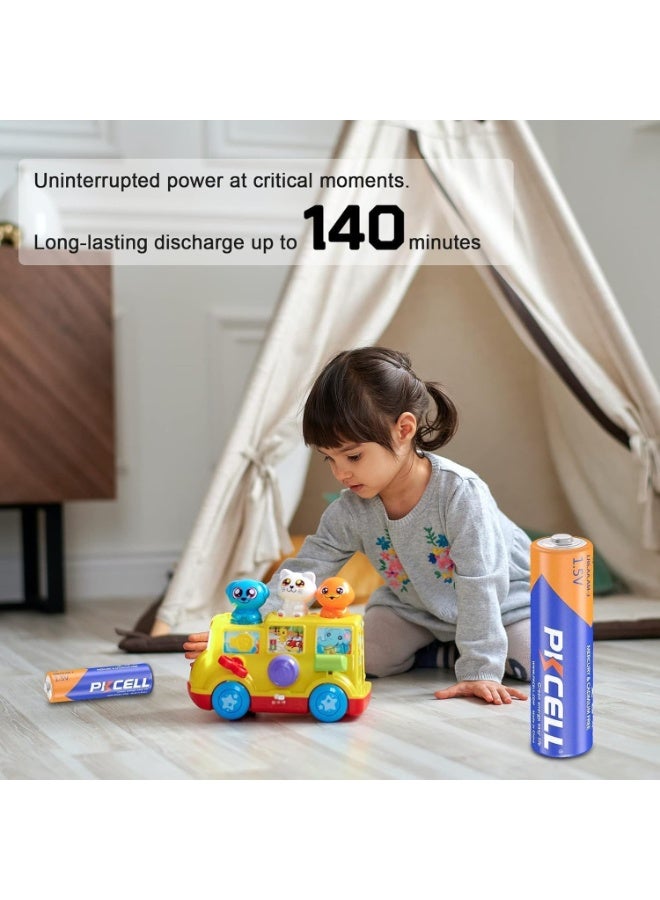 بي كي سيل AA Batteries 100 Pack, 1.5V Heavy Duty Double A Batteries,10-Year Shelf Life,High-Performance Alkaline AA Battery for Flashlights, Keyboards, Clocks, Toys, Remote Controls - Image 4