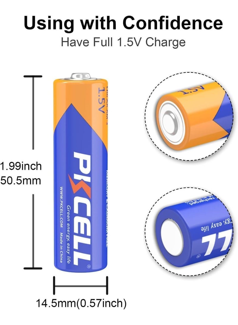 بي كي سيل AA Batteries 100 Pack, 1.5V Heavy Duty Double A Batteries,10-Year Shelf Life,High-Performance Alkaline AA Battery for Flashlights, Keyboards, Clocks, Toys, Remote Controls - Image 5
