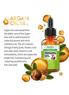 Argan Oil - 1 fl oz (30 ml) | Moroccan Oil | Pure Argan Oil | Stimulates Hair Growth, Skin, Body and Facial Care | Nail Protection | Unrefined, Cold Pressed - pzsku/Z12A32EF8FA4466AF4F34Z/45/_/1704697739/d5aad82f-ce47-4264-8cc0-9270451ca319