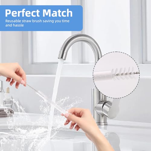 UXIETIN 3 Pack Water Bottle Cleaner Kit for owala 24oz/32oz/40oz,owala Brush and Straw Cleaner, Straw Cleaner Compatible with owala Water Bottle,owala Accessories - Image 3
