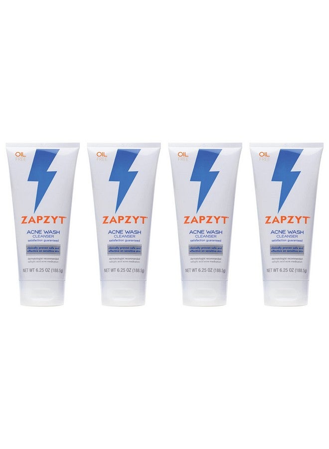 zapzyt Acne Wash With Salicylic Acid 6.25 Oz (Pack Of 4) - Image 1