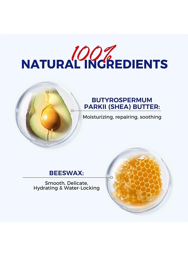 OUKEYA Lip Repair，Medicated Lip Balm Hydrating w/Petrolatum, Shea er, Beeswax, 100% Natural Ingredients, Organic Lip er Balm u0026 Moisturizers Lip Repair For Dry Cracked Lips Overnight Lip Treatment - Image 3