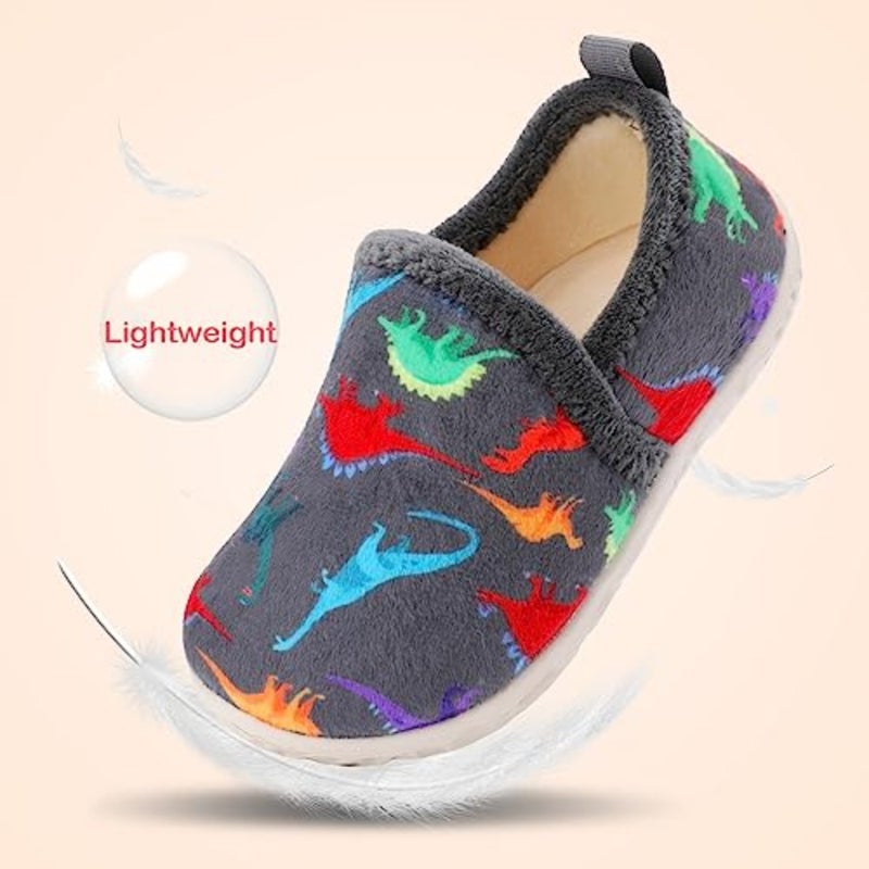 Lefflow Toddler Slippers Boys Girls House Shoes Slip on Baby Sock Shoes Lightweight Outdoor Walking Shoes - Image 4