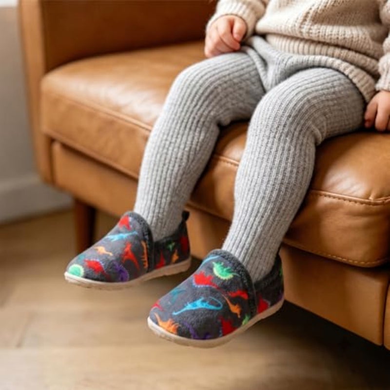 Lefflow Toddler Slippers Boys Girls House Shoes Slip on Baby Sock Shoes Lightweight Outdoor Walking Shoes - Image 2