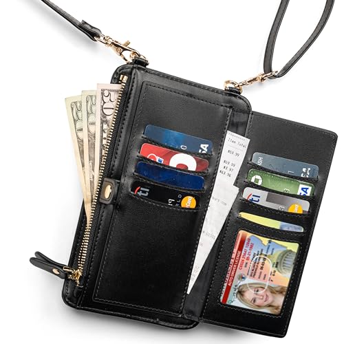 Claasico Crossbody Phone Purse for Women – RFID Phone Case Wallet w/Magnetic Closure & Separate Zipper Pocket Crossbody Bag - Image 2