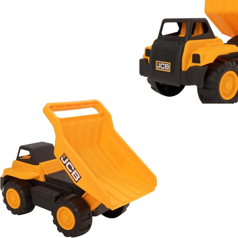 تيم ستيرز مجموعة ألعاب Teamsterz JCB 10 بوصة شاحنة قلابة مع أدوات الرمل وخوذة هي لعبة تعليمية ممتعة مصممة للأطفال من عمر 3 سنوات فما فوق. - Image 5