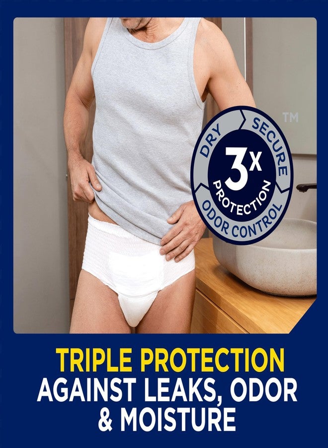 Tena Men Protective Underwear for Men, Maximum Absorbency, Better Fit, Adult Diaper, Small/Medium, 10 Count - Image 4