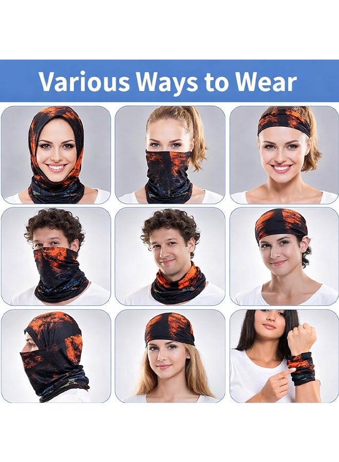 Wffo Ice Silk Mask - UPF 50+ UV Protection - Multifunctional Mask - Summer Breathable Face Cover for Men Women, Hiking Cycling Fishing - Wonderland Forest - Image 4